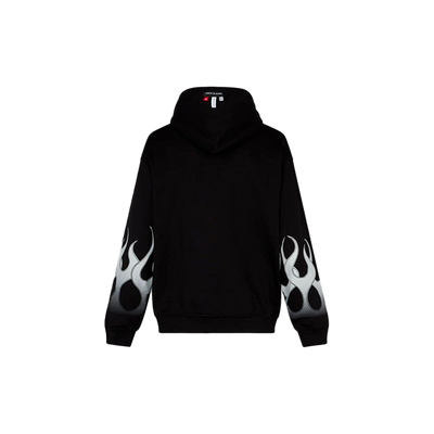 Vision Of Super - BLACK HOODIE WITH GREY FLAMES