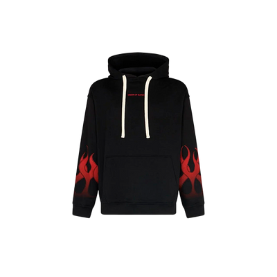 Vision Of Super - BLACK HOODIE WITH RED FLAMES
