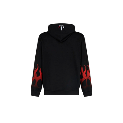 Vision Of Super - BLACK HOODIE WITH RED FLAMES
