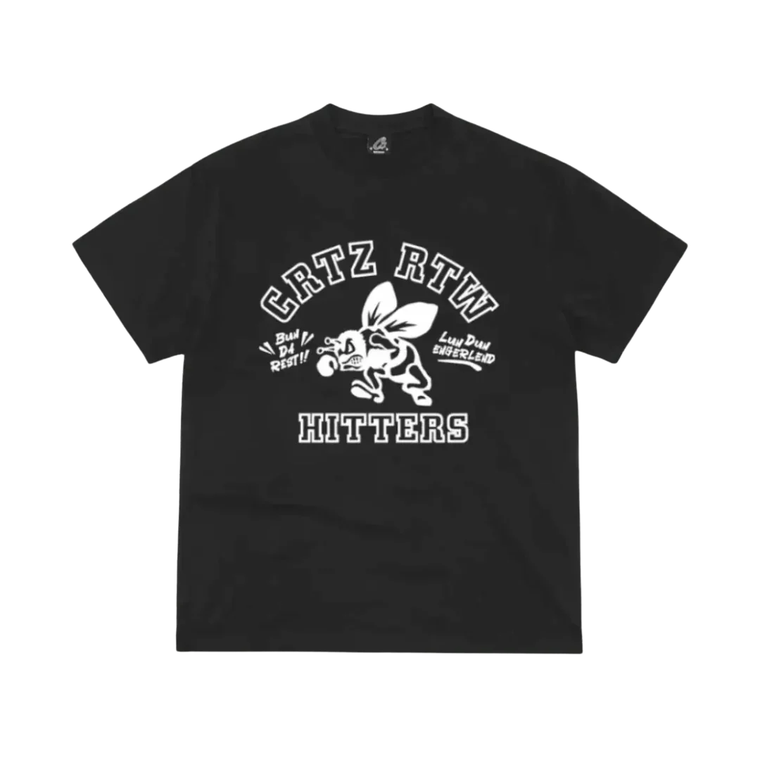 Corteiz The Hitters Tee Black