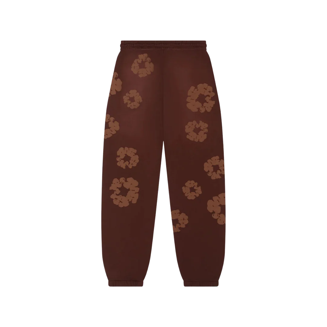 Denim Tears Mono Cotton Wreath Brown Sweatpants