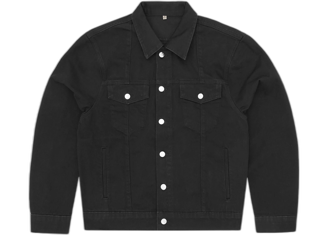 Corteiz C-Star Stitch-Down Denim Jacket Triple Black