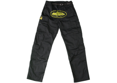 Corteiz Yella Guerillaz Cargos Black Yellow