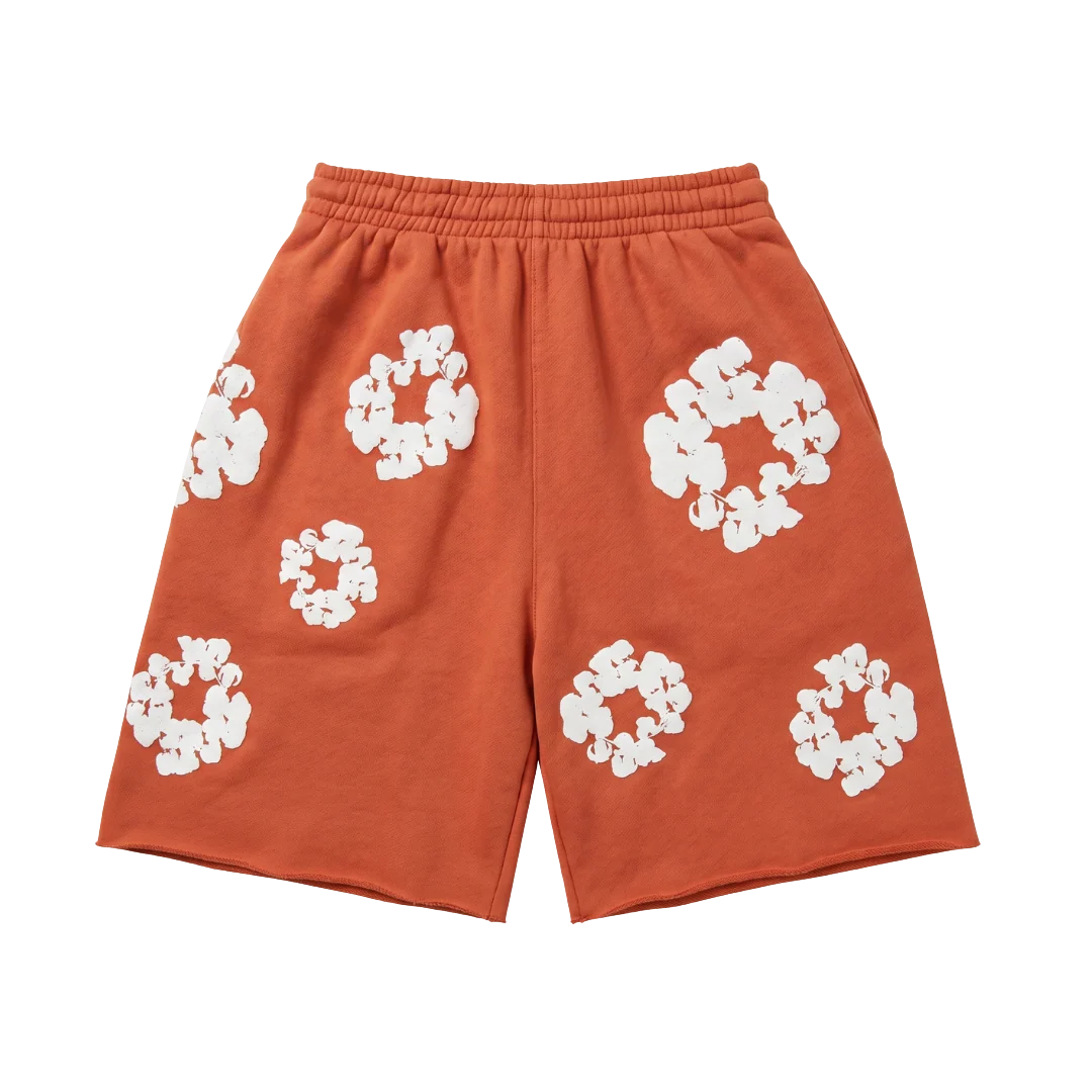 Denim Tears The Cotton Wreath Shorts Orange