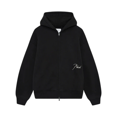Rhude - Classique Full Zip Hoodie Black