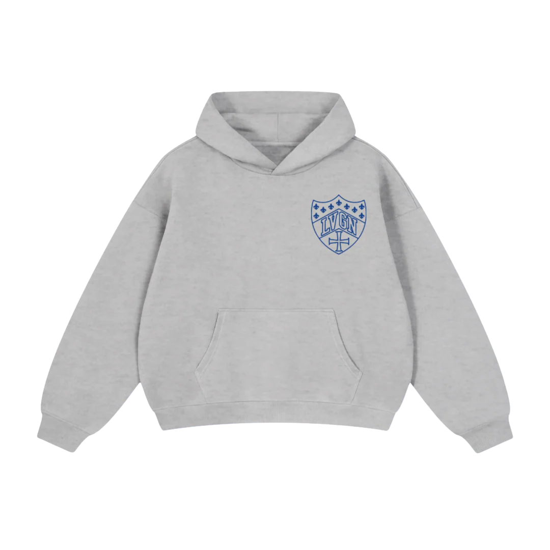 LVGN - Grey Heraldic Hoodie