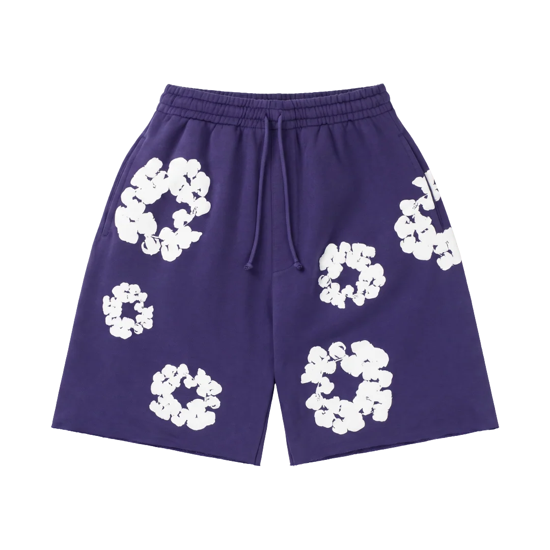Denim Tears The Cotton Wreath Shorts Purple