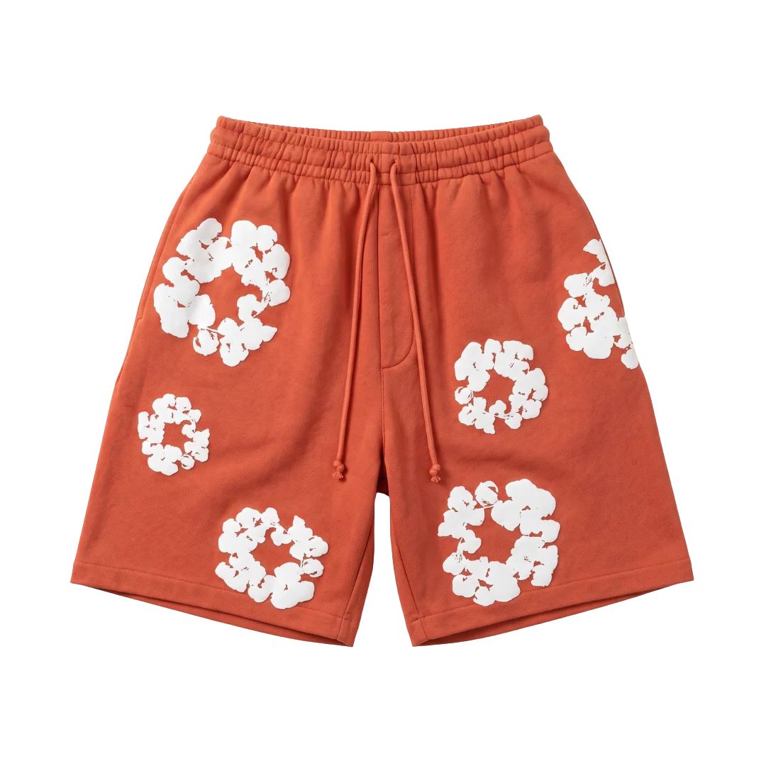 Denim Tears The Cotton Wreath Shorts Orange