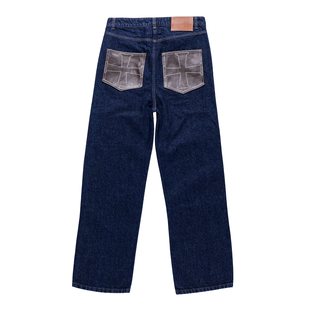 LVGN - Double Knee Raw Jeans