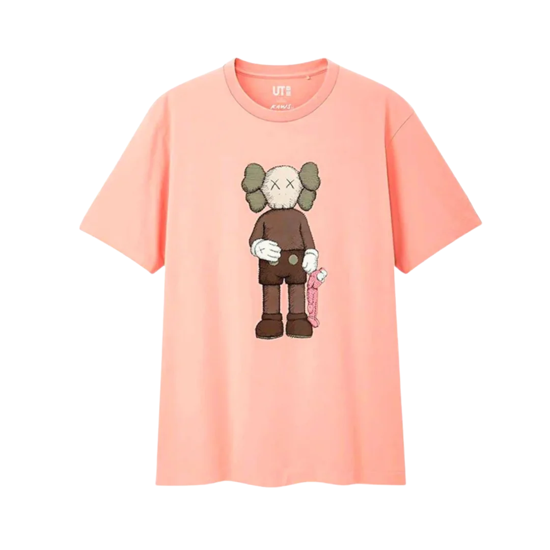 KAWS x Uniqlo Companion Tee Pink