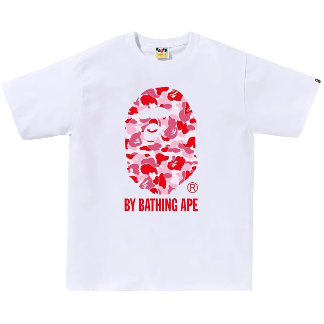 Bape ABC Camo By Bathing Ape Tee (SS25) White/Pink