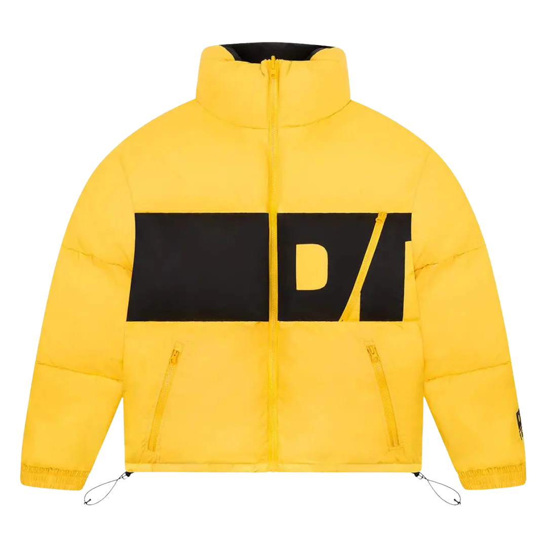 Denim Tears DT Outdoor Puffer Jacket Black/Yellow