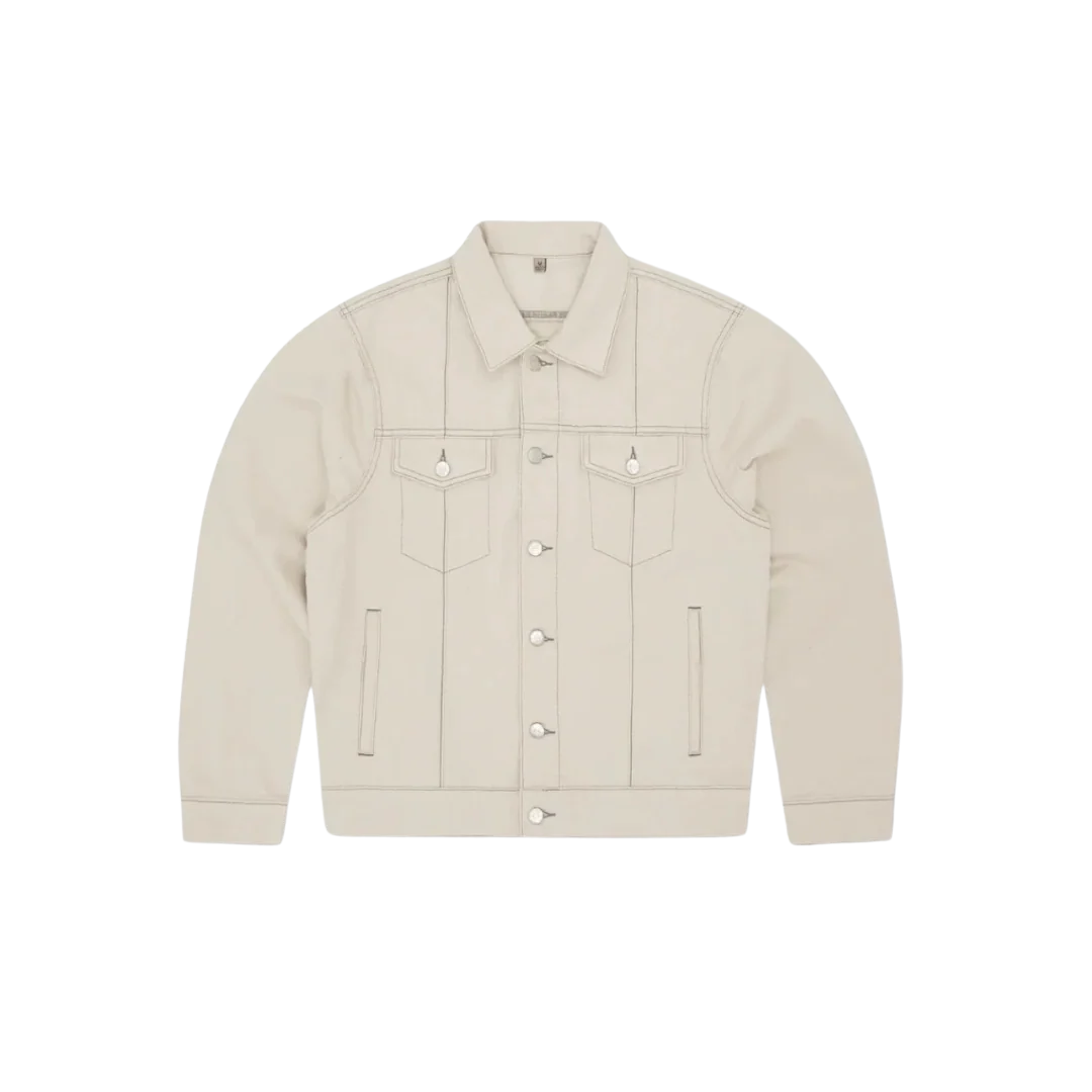 Corteiz C-Star Denim Trucker Jacket Natural