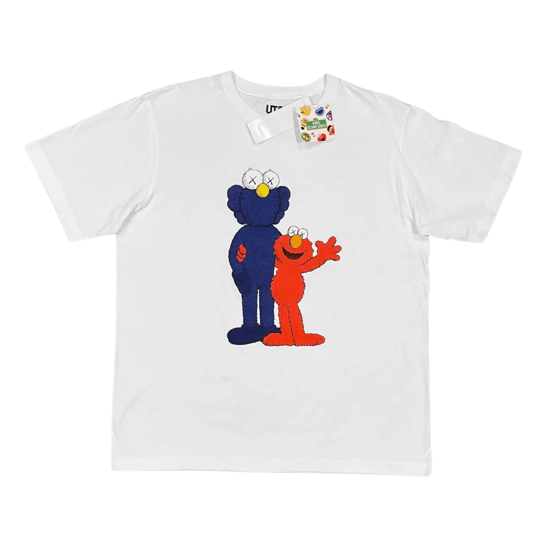 KAWS x Uniqlo x Sesame Street White BFF Elmo Tee