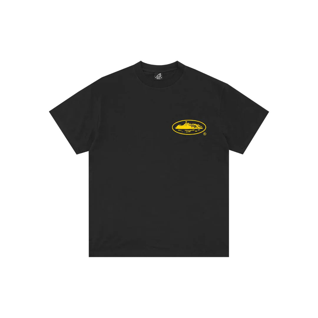 Corteiz Og Island Tee Black Yellow