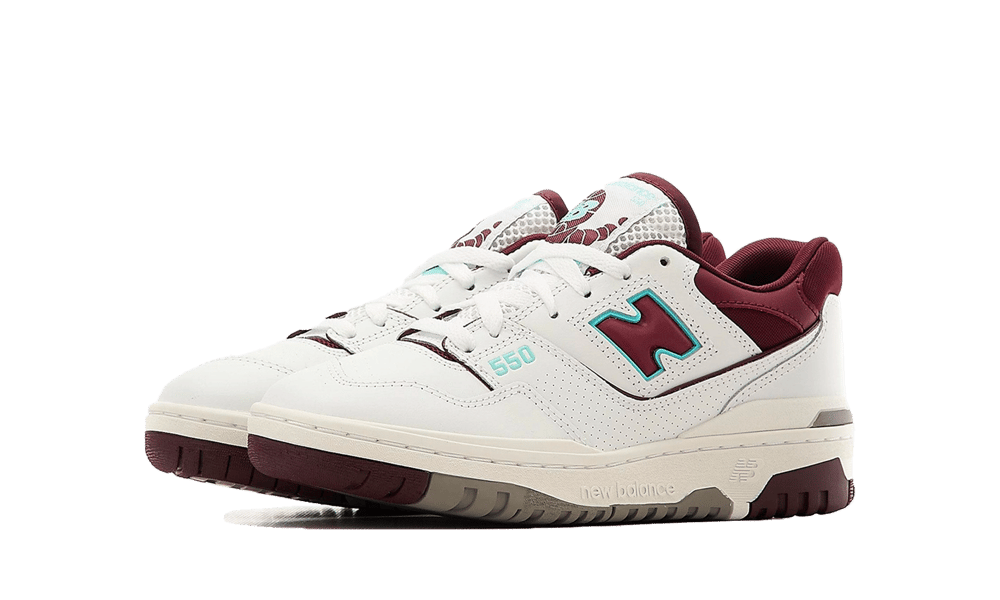 New Balance 550 White Burgundy